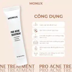 Tinh Chất Giảm Mụn Thâm Monux Pro Acne Treatment 15g