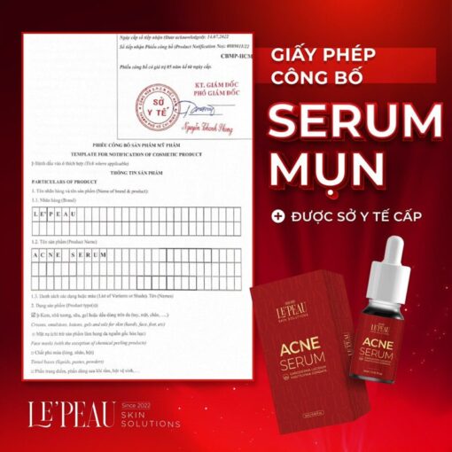 Serum mụn diếp cá LE'PEAU, hỗ trợ cải thiện mụn