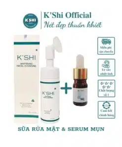 Combo Sữa Rửa Mặt và Serum Sạch Mụn K'shi