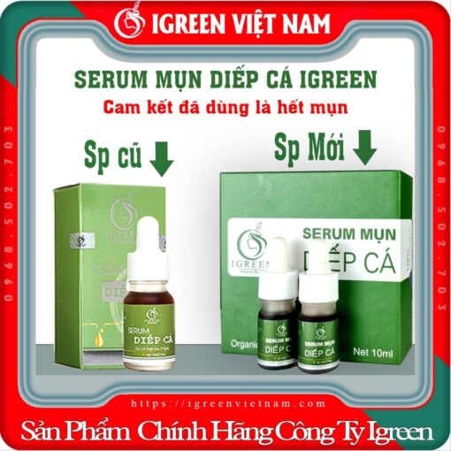 Serum Diếp Cá IGREEN, Giải Pháp Tự Nhiên Cho Da Mụn và Da Nhờn