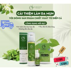 Combo Serum Diếp Cá và Sữa Rửa Mặt Thiên Nhiên IGREEN