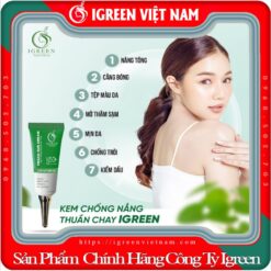 Kem Chống Nắng Thuần Chay Igreen, SPF50+