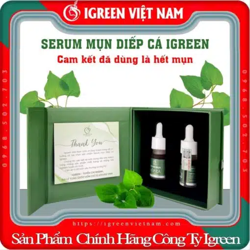 Serum Diếp Cá IGREEN, Giải Pháp Tự Nhiên Cho Da Mụn và Da Nhờn