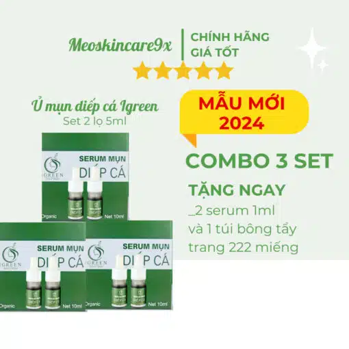 Serum Diếp Cá IGREEN Giải Pháp Hoàn Hảo Cho Da Mụn Thâm