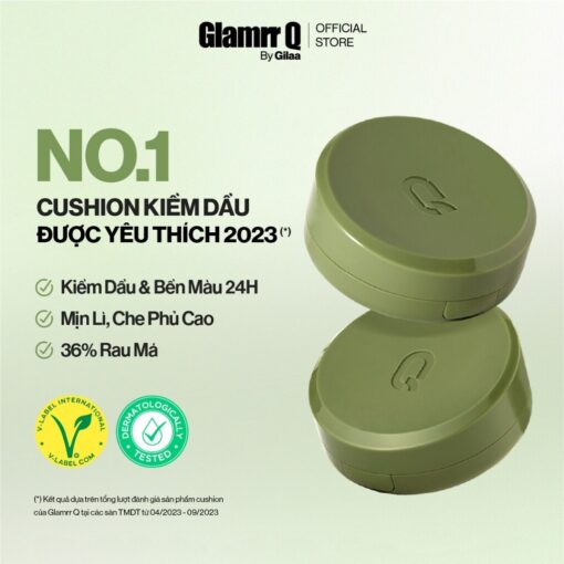 Siêu Phấn Nước Che Phủ GLAMRR Q Vegan Super Cover