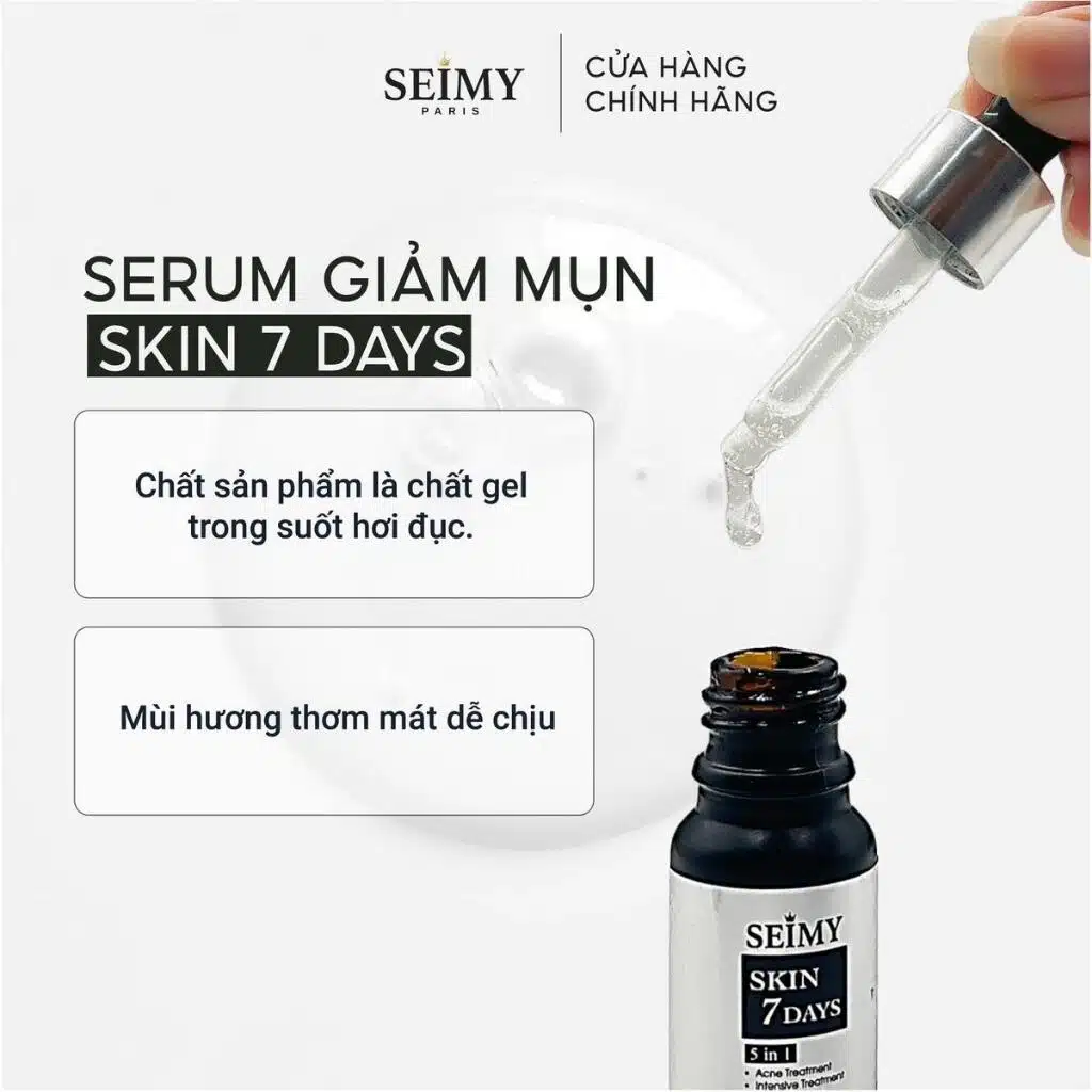 Serum Giảm Mụn Seimy Skin 7 Days 10ml 4 Serum Giảm Mụn Seimy