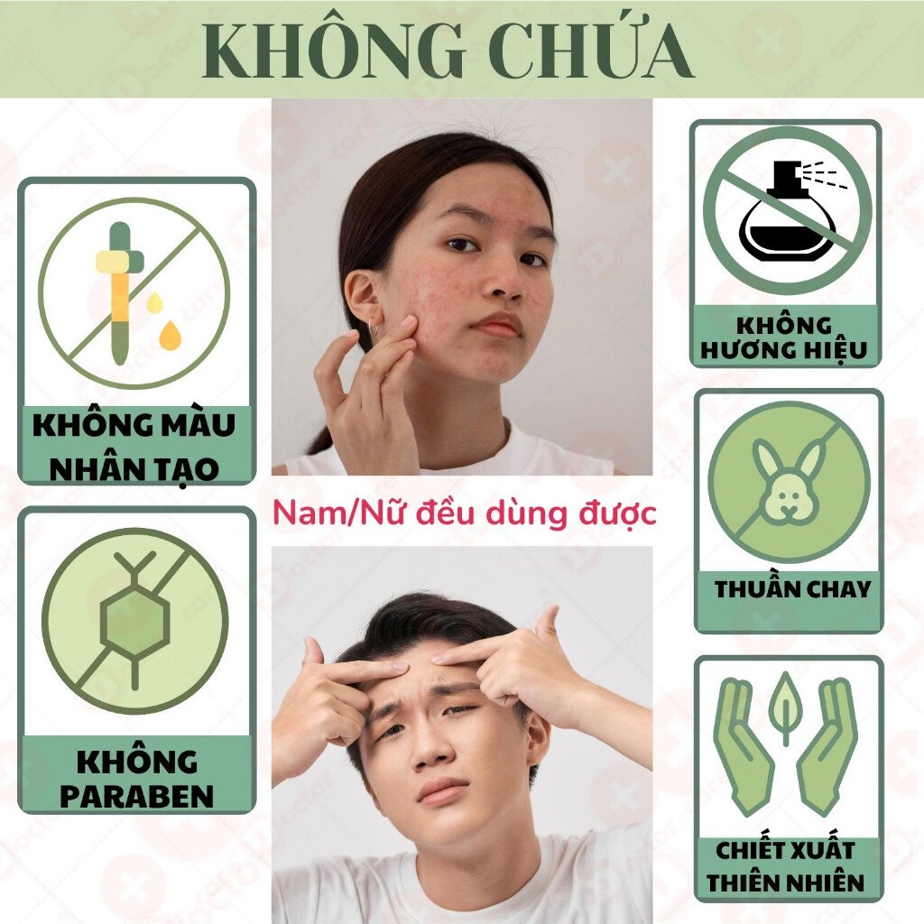 Bộ giảm Mụn ẩn Mụn đầu đen Mụn thâm Doctor Care 20ml (serum+ kem) 8 images upload woo2F70a6d40b5be5f4fb5cbf777e94756e7e