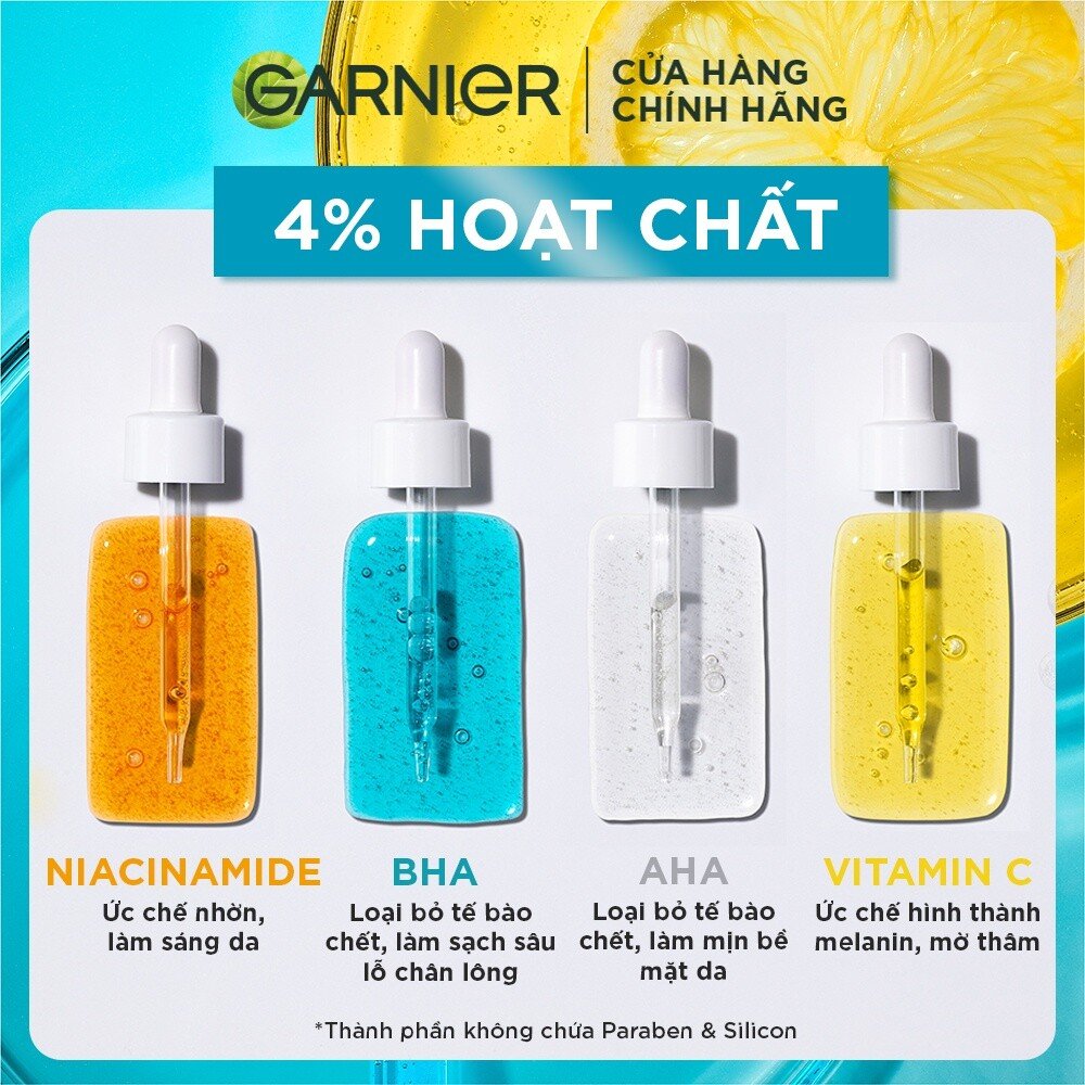 Dưỡng Chất Cho Da Dầu Mụn Garnier Bright Complete Anti-Acnes Booster Serum 4% 5 images upload woo2F97450ceb22ee885605dffddf49673381