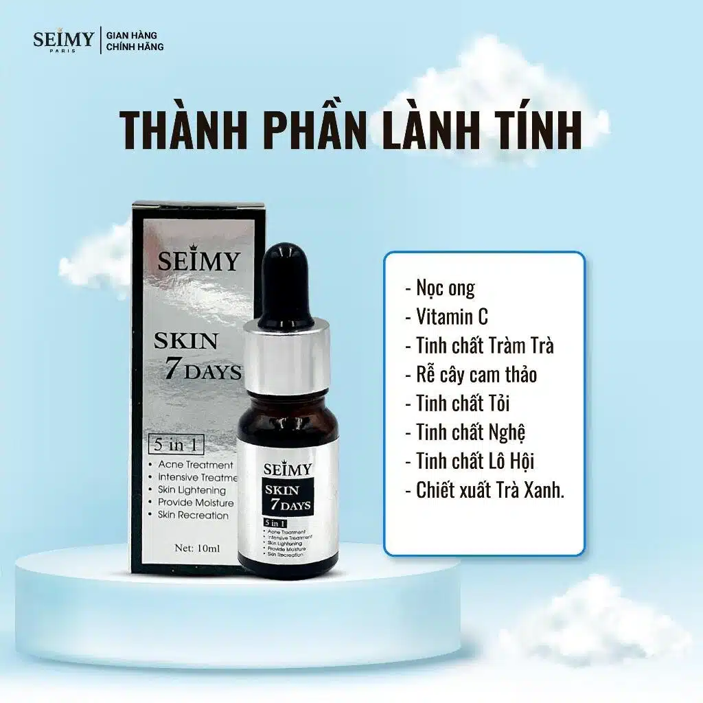Serum Giảm Mụn Seimy Skin 7 Days 10ml 5 Serum Giảm Mụn Seimy