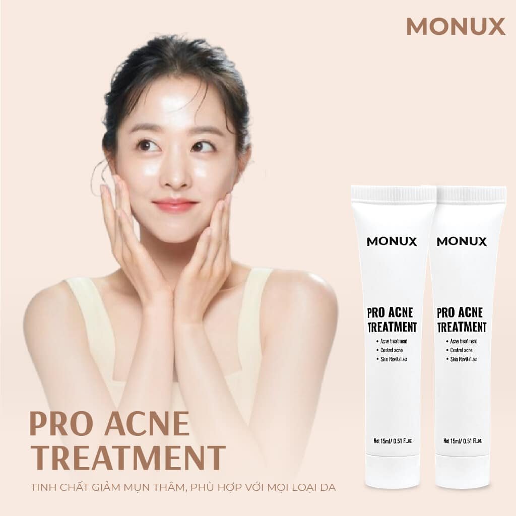 Tinh Chất Giảm Mụn Thâm Monux - Pro Acne Treatment 15g 4 Tinh Chất Giảm Mụn Thâm Monux Pro Acne Treatment 15g