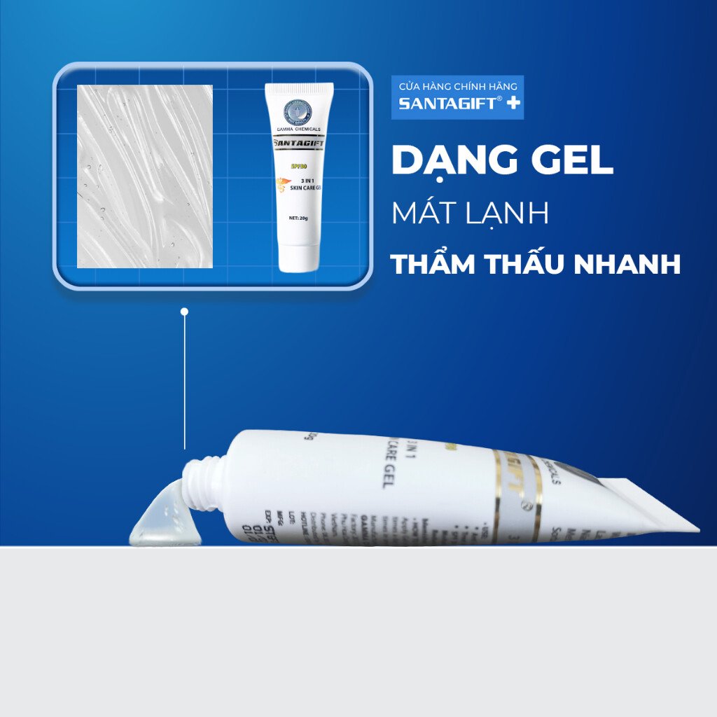 Gel Giảm Mụn và Thâm Gamma SANTAGIFT - Dành Riêng Cho Da Nhạy Cảm, Dễ Bị Thâm Mụn 6 Gel Giảm Mụn và Thâm Gamma SANTAGIFT