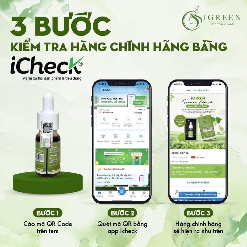 Serum Diếp Cá IGREEN Giải Pháp Hoàn Hảo Cho Da Mụn Thâm 3 Serum Diếp Cá IGREEN Giải Pháp Hoàn Hảo Cho Da Mụn Thâm