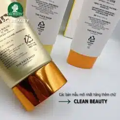 Kem chống nắng trang điểm The Face Shop -dưỡng da lâu trôi Power Long Lasting Sun Cream SPF50+ PA 15 Kem chống nắng trang điểm The Face Shop