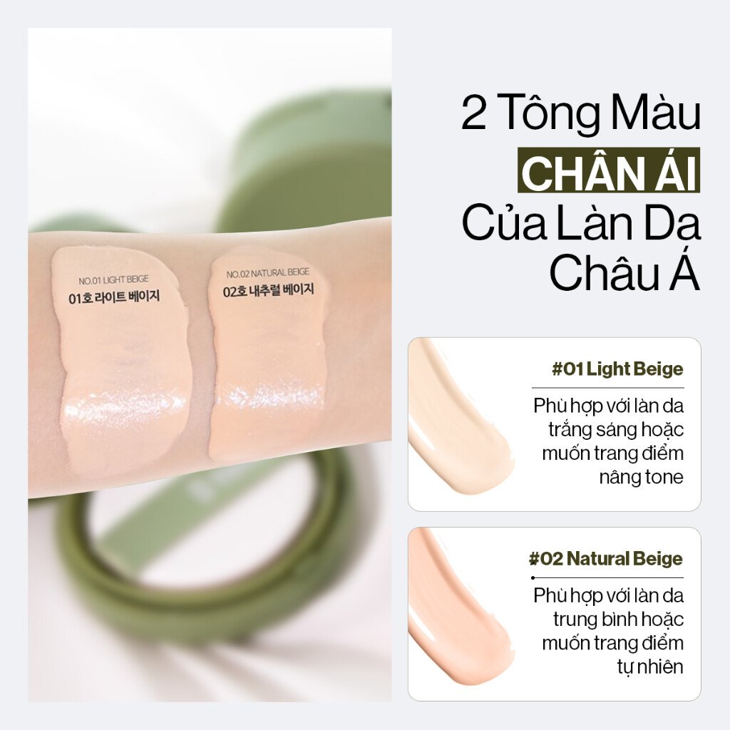 Siêu Phấn Nước Che Phủ GLAMRR Q Vegan Super Cover 8 Phấn nước BB Cushion SACE LADY