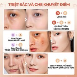 SACE LADY Kem Che Khuyết Điểm Chống Thấm Nước 5.6g - Hiệu Chỉnh Màu Da Hoàn Hảo 13 SACE LADY, Kem Che Khuyết Điểm Chống Thấm Nước