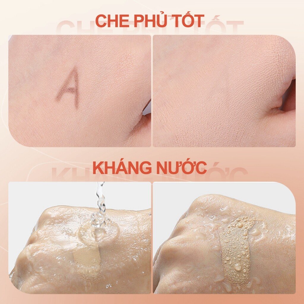 SACE LADY Kem Che Khuyết Điểm Chống Thấm Nước 5.6g - Hiệu Chỉnh Màu Da Hoàn Hảo 8 SACE LADY, Kem Che Khuyết Điểm Chống Thấm Nước