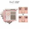 Bảng phấn trang điểm mắt tạo khối DERF - 4 màu sắc lì kết hợp 3D lâu trôi chống thấm nước 19 Bảng phấn trang điểm mắt tạo khối DERF