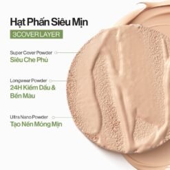 Siêu Phấn Nước Che Phủ GLAMRR Q Vegan Super Cover 13 Phấn nước BB Cushion SACE LADY