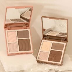 Bảng phấn trang điểm mắt tạo khối DERF - 4 màu sắc lì kết hợp 3D lâu trôi chống thấm nước 17 Bảng phấn trang điểm mắt tạo khối DERF