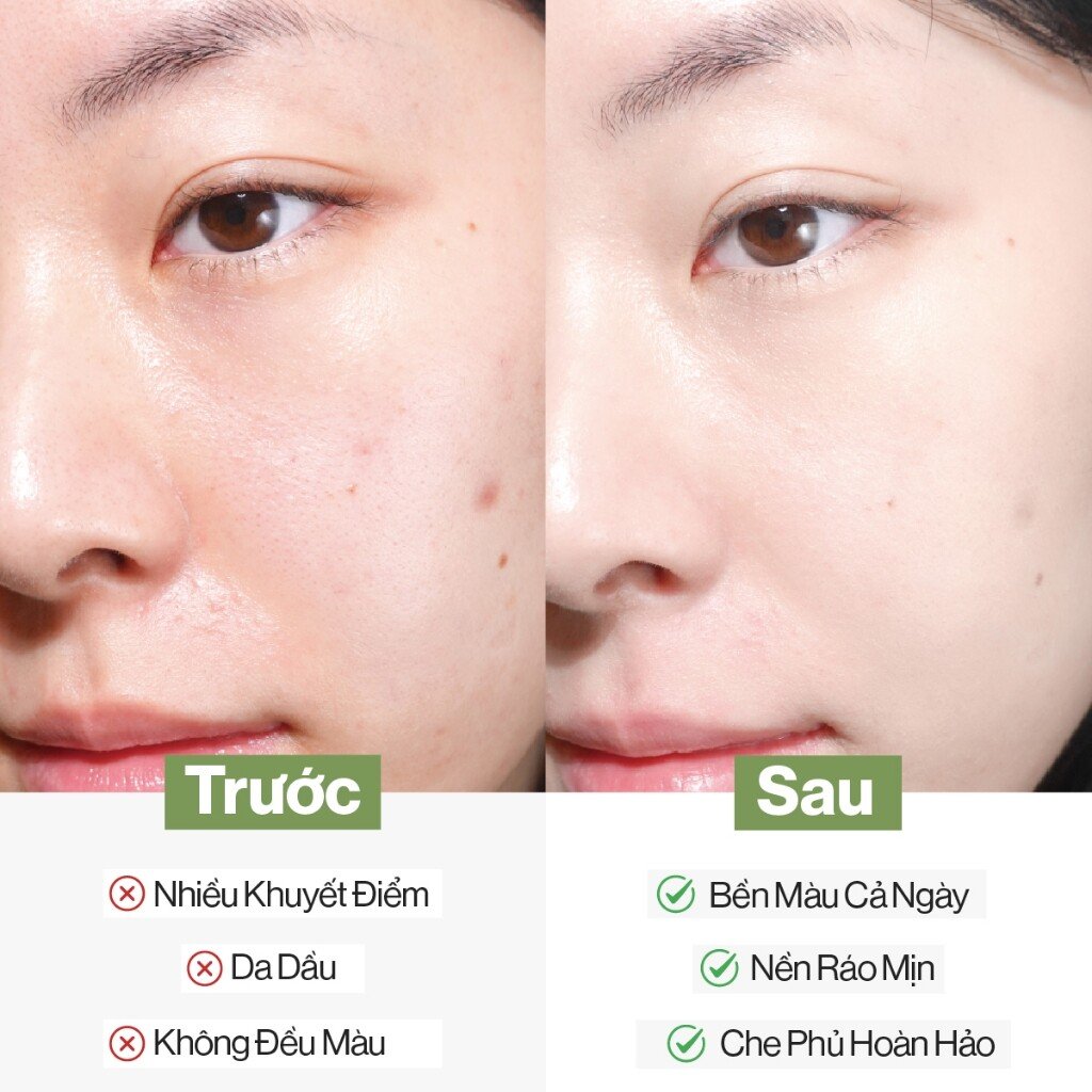 Siêu Phấn Nước Che Phủ GLAMRR Q Vegan Super Cover 7 Phấn nước BB Cushion SACE LADY