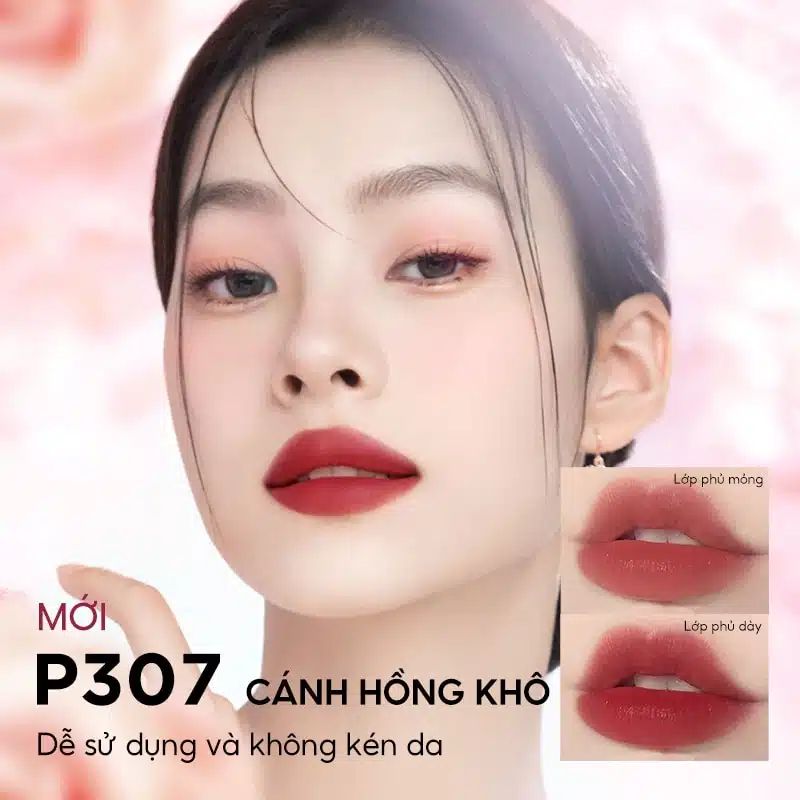 Son COLORKEY Watery Matte Lip Tint 1.8g - Chút Hơi Nước Ẩm, Không Lem Không Dính 4 Son COLORKEY Watery Matte Lip Tint 1.8g - Chút Hơi Nước Ẩm, Không Lem Không Dính