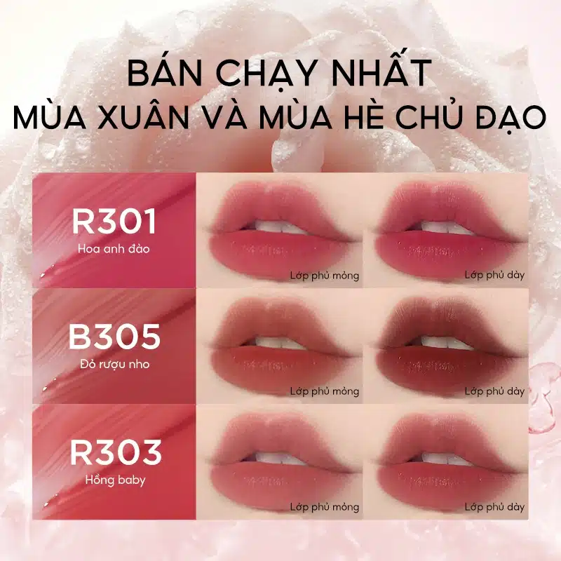 Son COLORKEY Watery Matte Lip Tint 1.8g - Chút Hơi Nước Ẩm, Không Lem Không Dính 8 Son COLORKEY Watery Matte Lip Tint 1.8g - Chút Hơi Nước Ẩm, Không Lem Không Dính