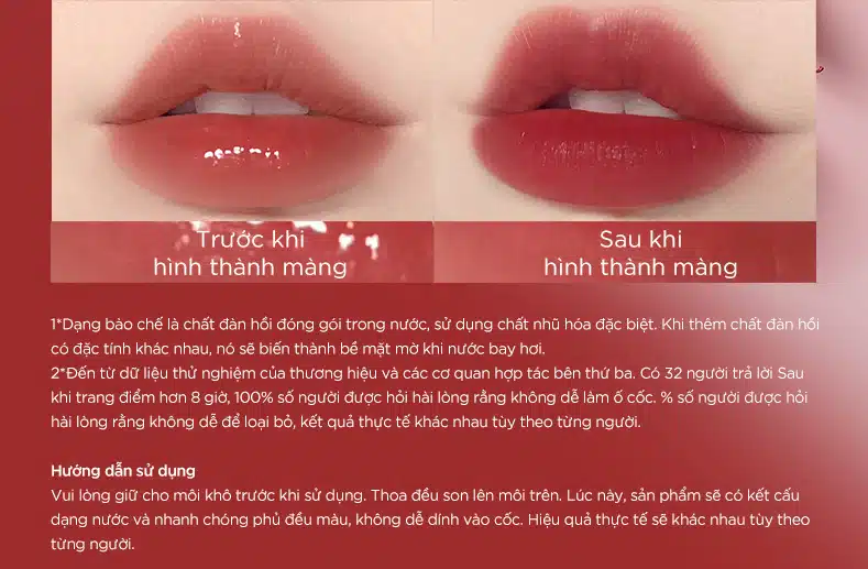 Son COLORKEY Watery Matte Lip Tint 1.8g - Chút Hơi Nước Ẩm, Không Lem Không Dính 22 Son COLORKEY Watery Matte Lip Tint 1.8g - Chút Hơi Nước Ẩm, Không Lem Không Dính