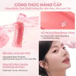 Son COLORKEY Watery Tint Lì Mịn Nhẹ Môi, Không Dính Cốc, Lâu Trôi 2.5g 9 Son COLORKEY Watery Tint