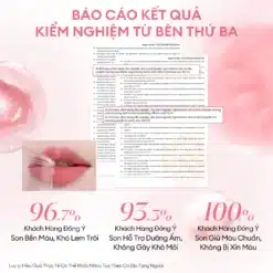 Son COLORKEY Watery Tint Lì Mịn Nhẹ Môi, Không Dính Cốc, Lâu Trôi 2.5g 10 Son COLORKEY Watery Tint