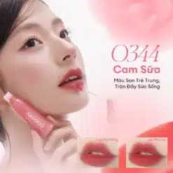 Son COLORKEY Watery Tint Lì Mịn Nhẹ Môi, Không Dính Cốc, Lâu Trôi 2.5g 15 Son COLORKEY Watery Tint
